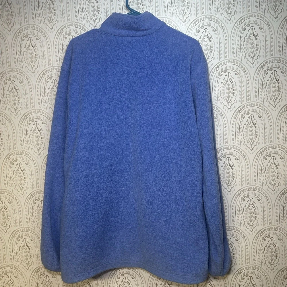 Mens Lands End Fleece  Polartec Aircore 200 Fleece Jacket Blue Size L 42-44 Tall